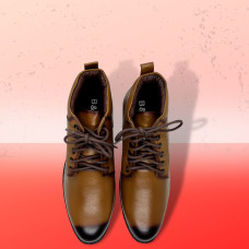 Leather High Neck Boot For Men